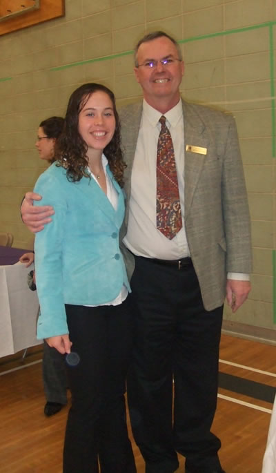 Heather Marr and Ric Graham at the Western Faculty of Education Awards Ceremony
