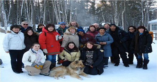 Jason Brown during a 2008 trip to Pikangikum First Nation