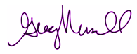 Signature of Greg Marshall