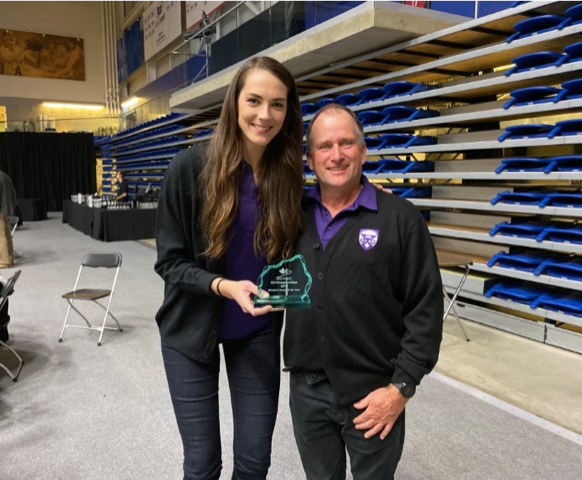 Sarah Black, left, and her colleague Bob Ward